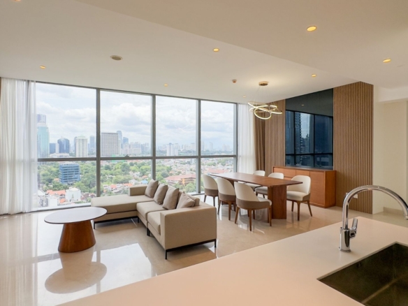 Casa Domaine-3BR-Fully Furnished Living Room and Dining Room (1)