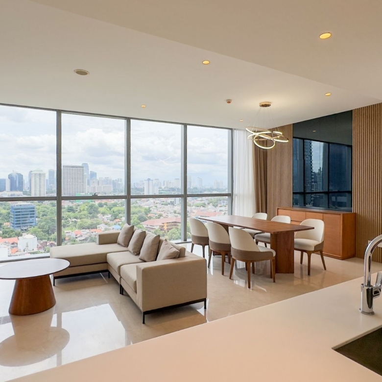 Casa Domaine-3BR-Fully Furnished Living Room and Dining Room (1)