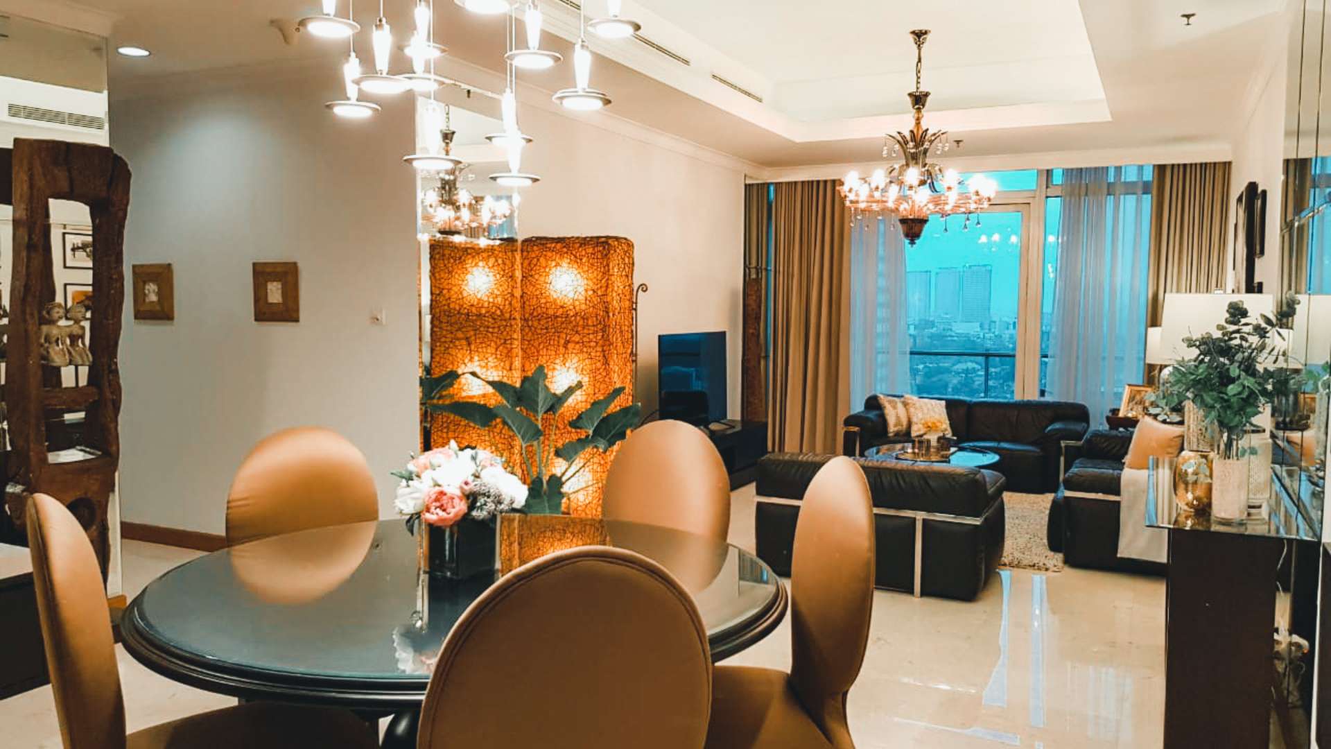 Kempinski Private Residence-2BR-Dining Area and Living room