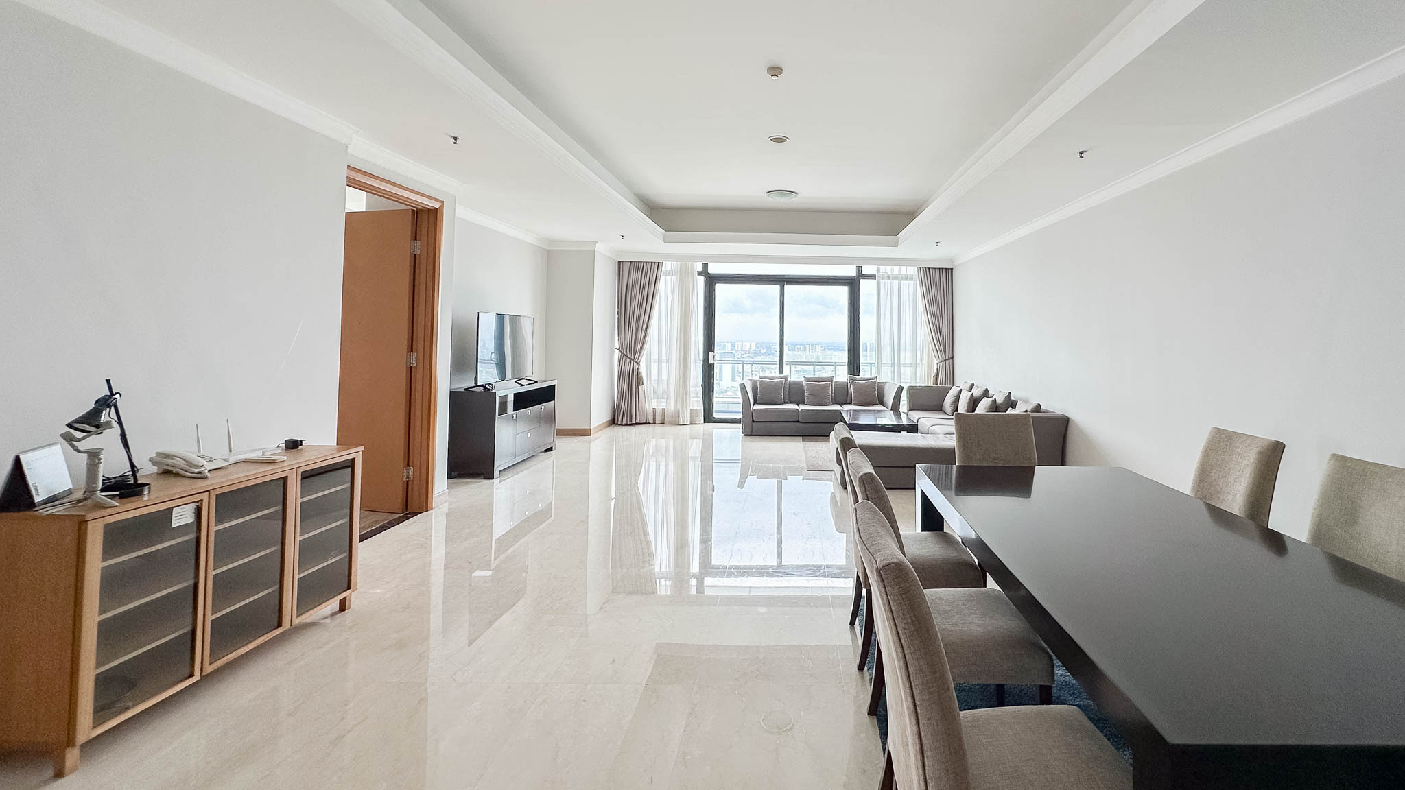 Kempinski Private Residence-4BR-Living and dining room