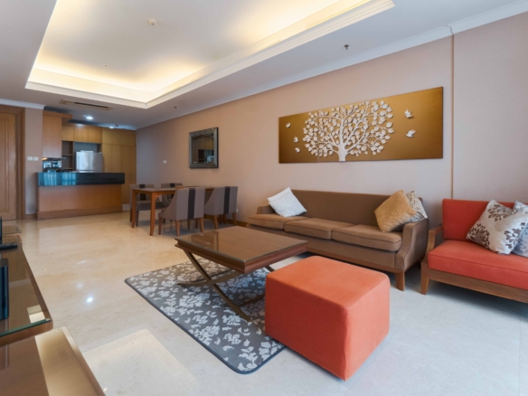 Kempinski Private Residence-2BR-Living and dining room area