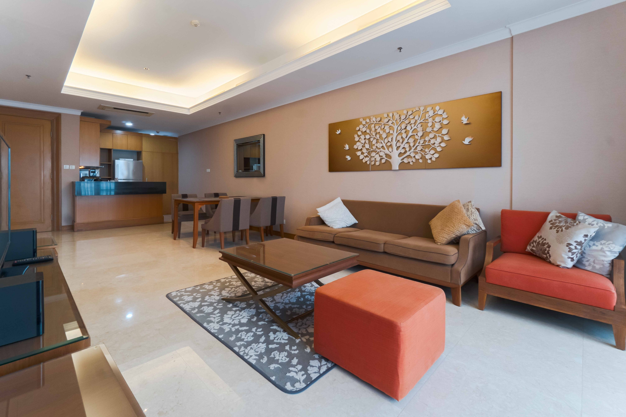 Kempinski Private Residence-2BR-Living and dining room area