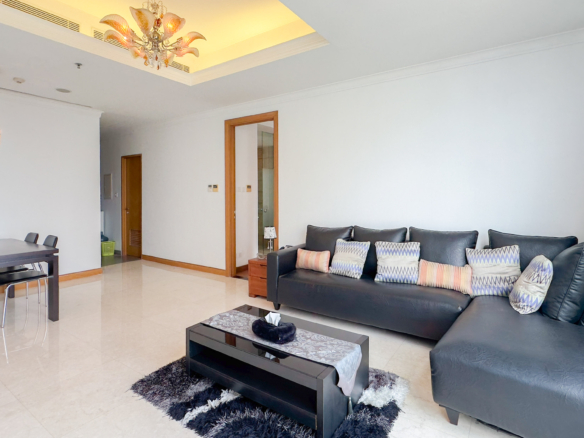 Kempinski Private Residence-2BR-Living room sofa view