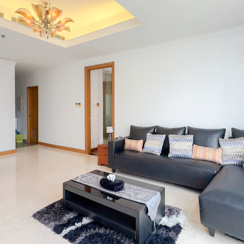 Kempinski Private Residence-2BR-Living room sofa view