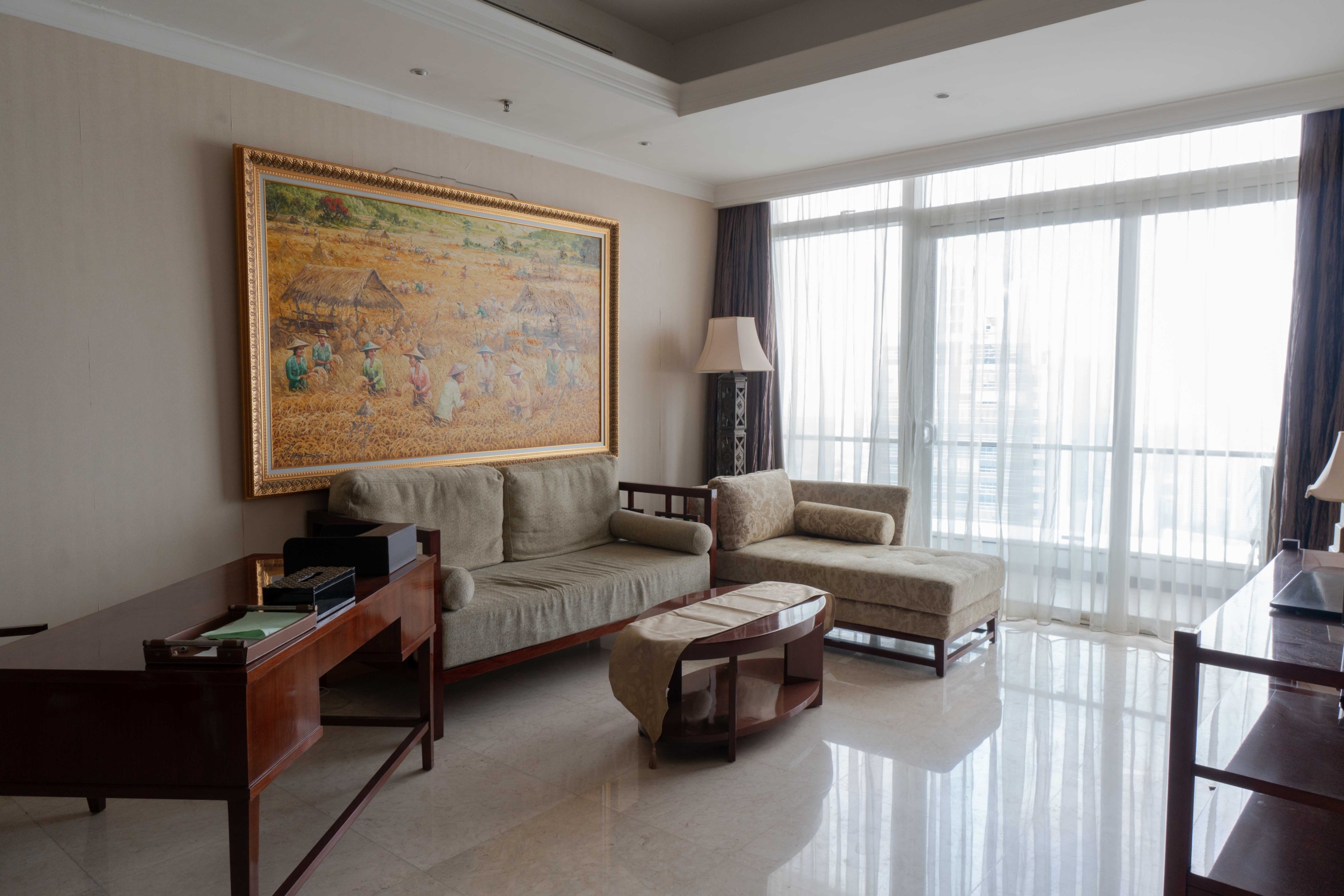 Kempinski Private Residence-2BR-Living room view