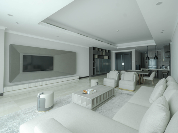 Kempinski Private Residence-3BR-Sofa and TV