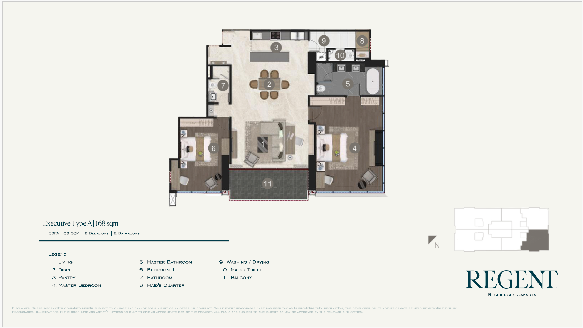 Executive Type A floor plan