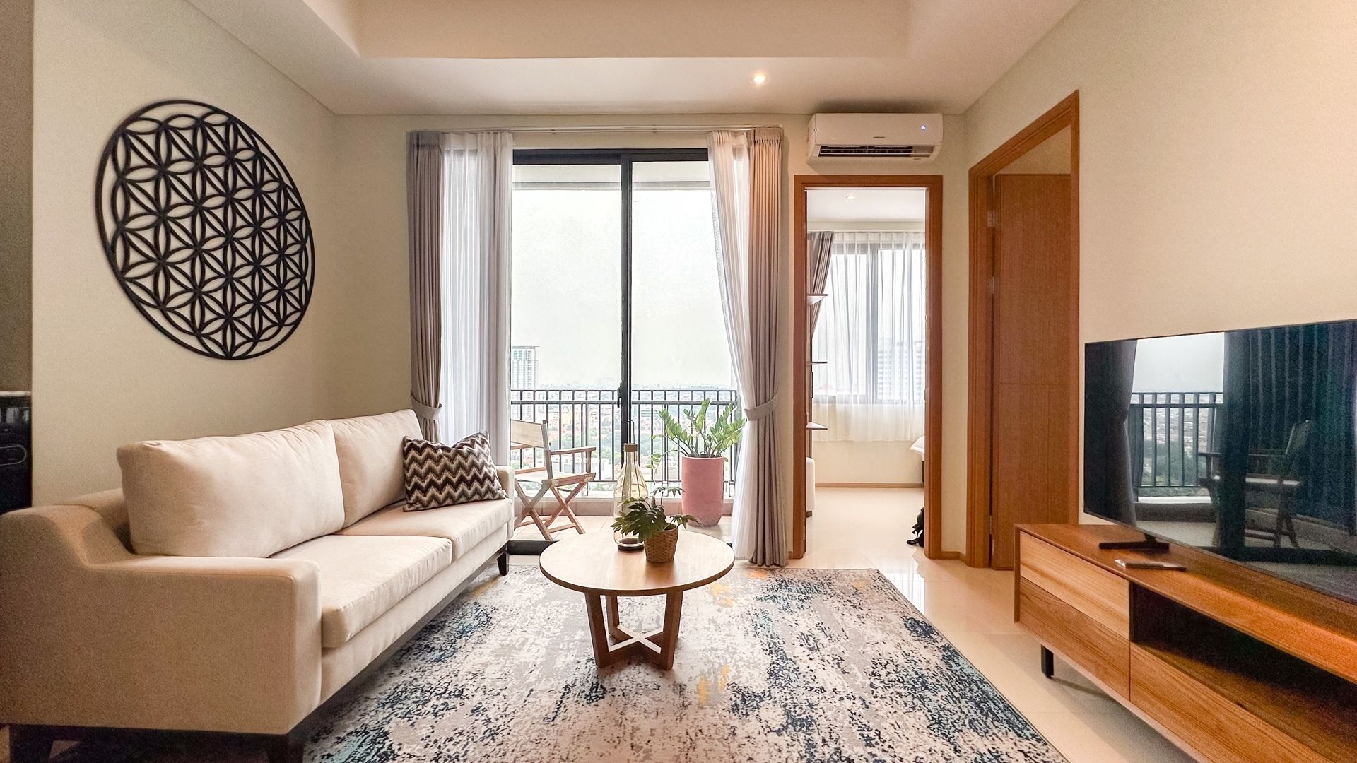 Samara Suites-2BR-Living room Balcony