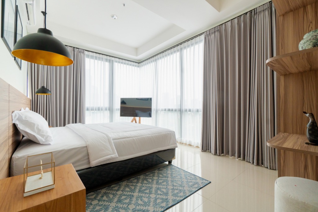 Samara suites bedroom curtain