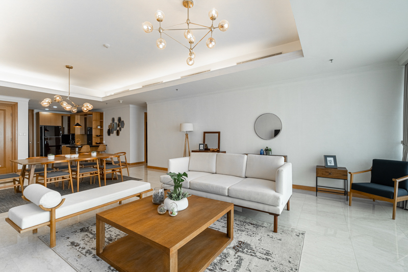 Kempinski Private Residence-2BR-Living and Dining room