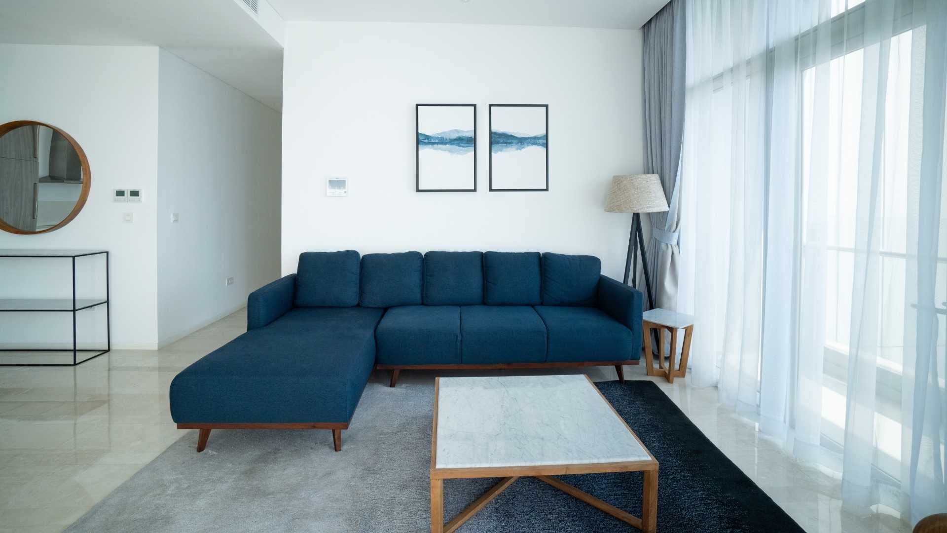 Living area sofa Premium 3BR Residence at Verde Two