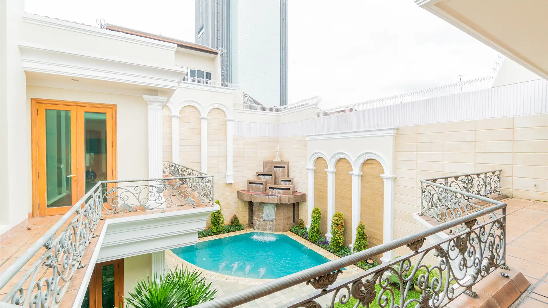 MTGS-5BR-Balcon with Backyard and Swimming Pool Estate-Scale House Residence in Menteng