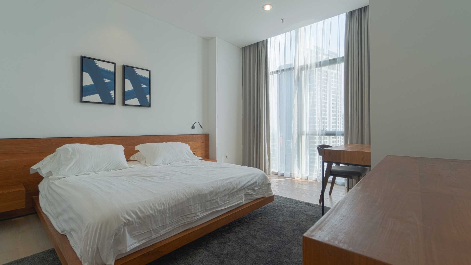 Two Verde Terraverde-3BR-Bedroom window view Expansive 3BR Apartment in Verde Two Jakarta