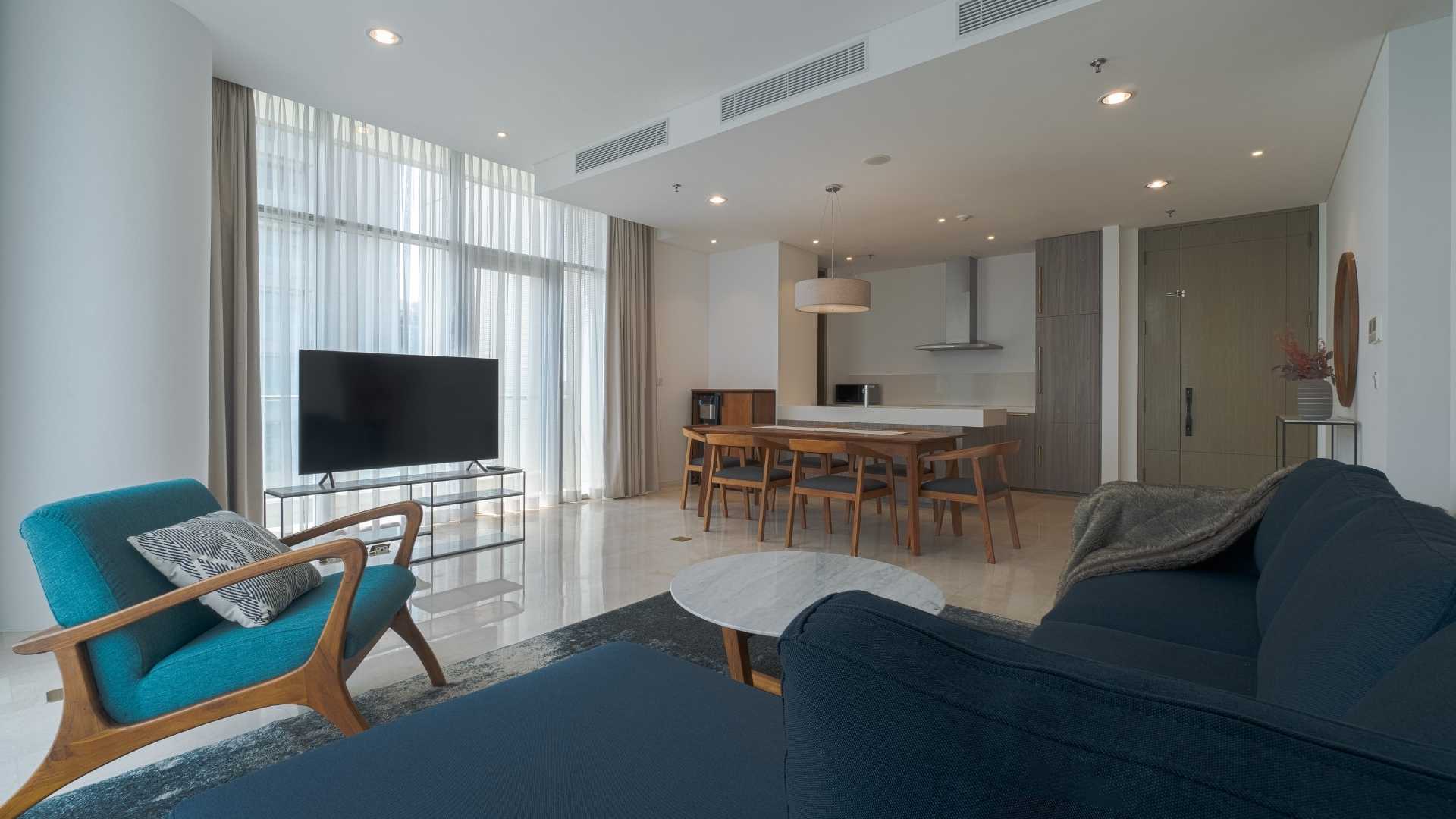 Two Verde Terraverde-3BR-Living room design Expansive 3BR Apartment in Verde Two Jakarta