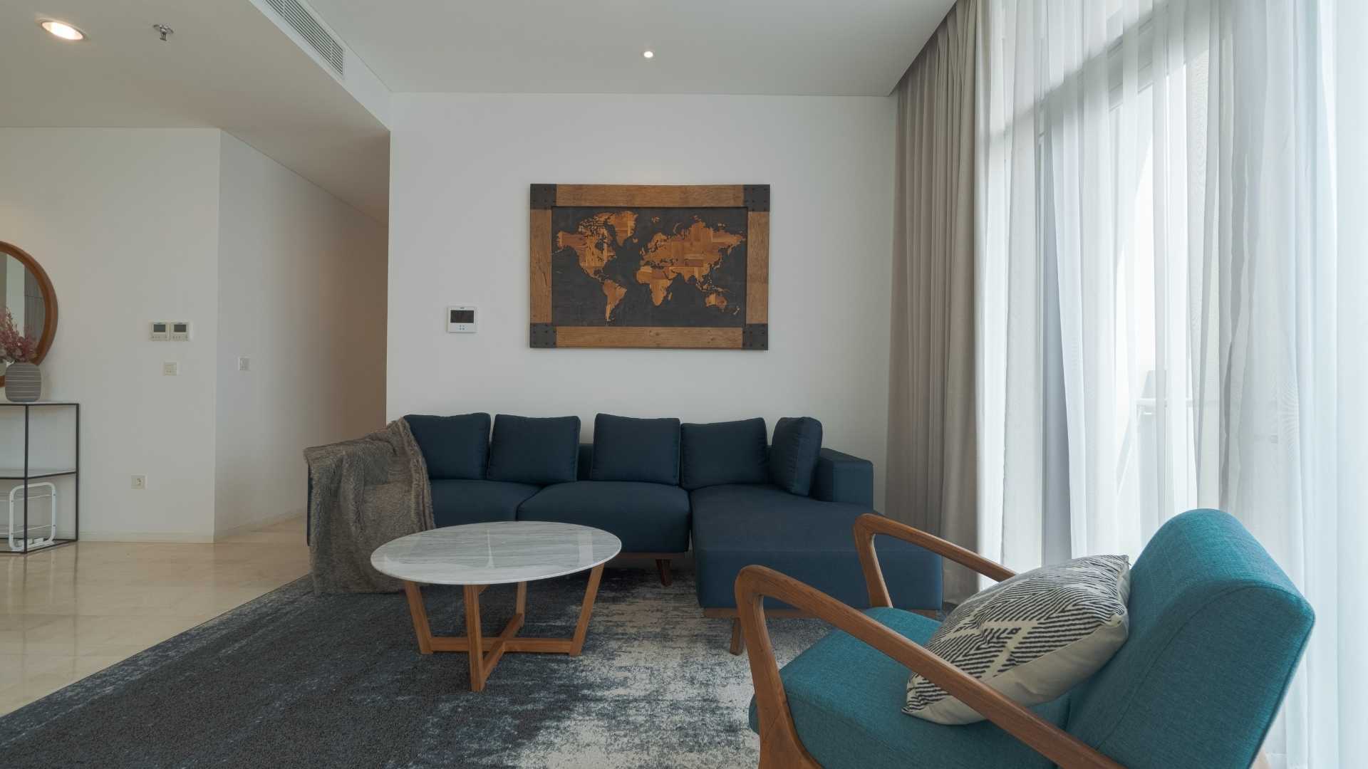 Two Verde Terraverde-3BR-Living room sofa Expansive 3BR Apartment in Verde Two Jakarta