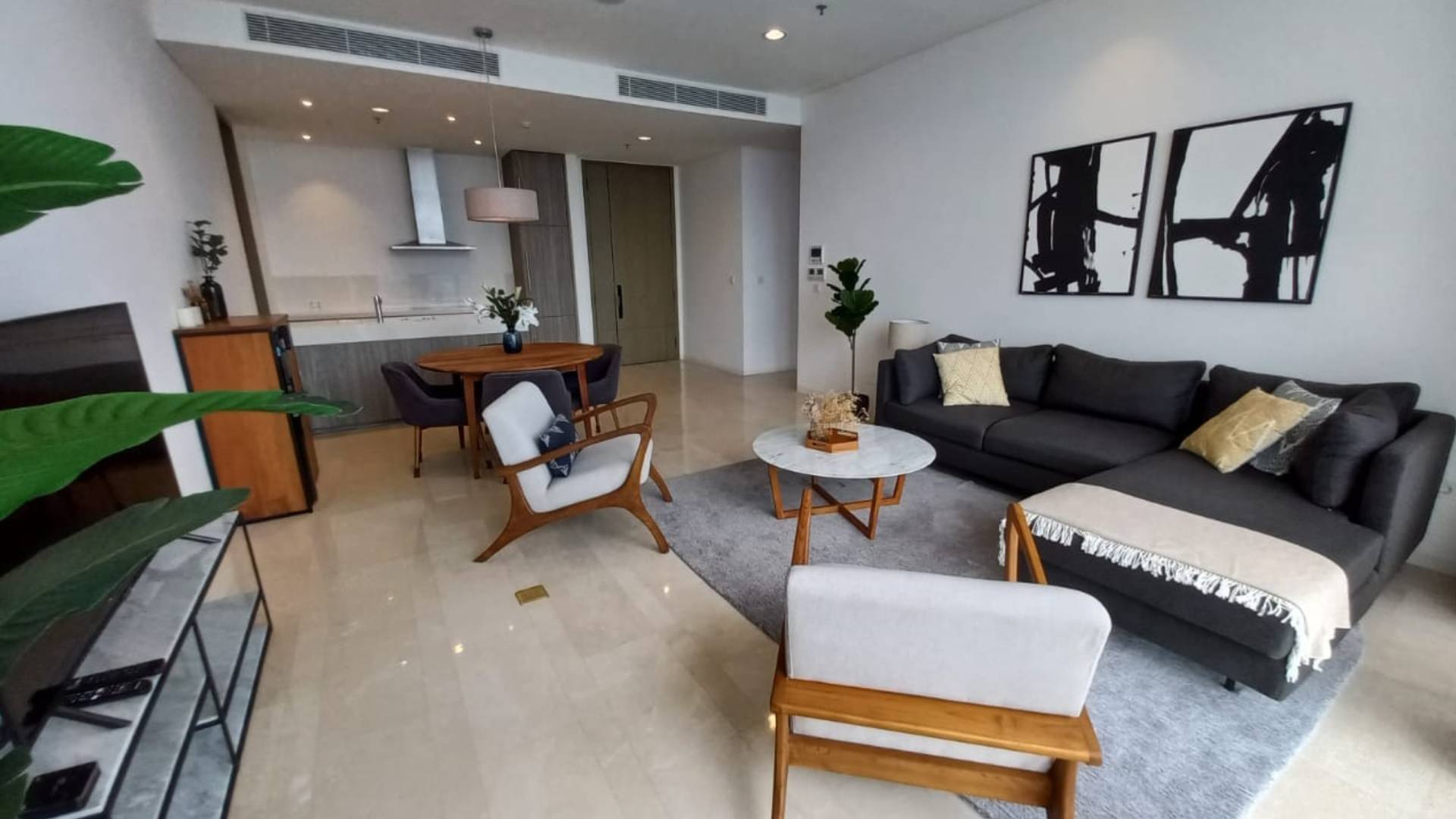 VERDE TWO-TERRAVERDE-2BR-LIVING, DINING, AND KITCHEN AREA Spacious 2BR Apartment at Verde Two Jakarta