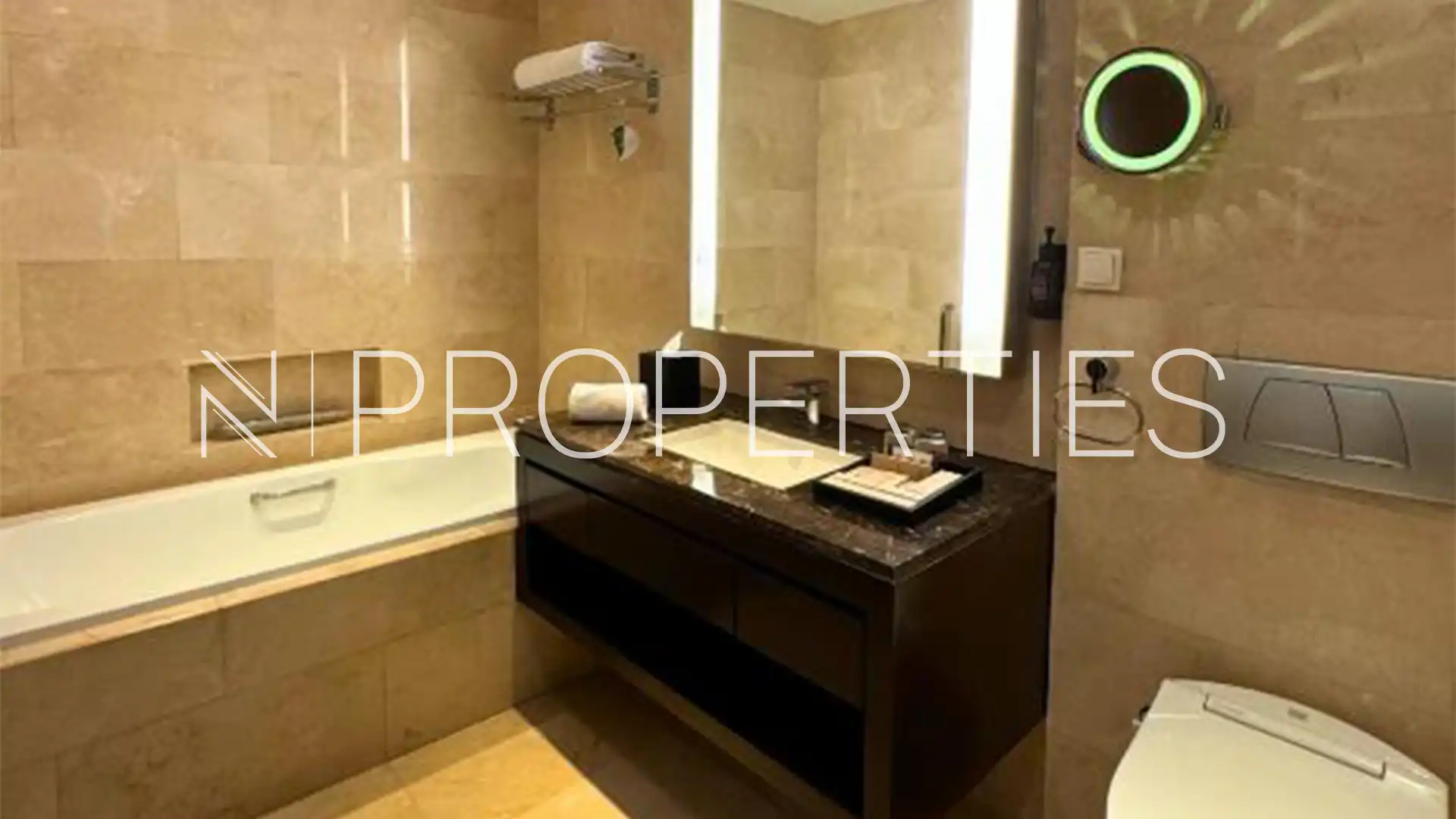 Ascott-1BR-Bathroom Ascott Kuningan – Premium 1BR Serviced Apartment