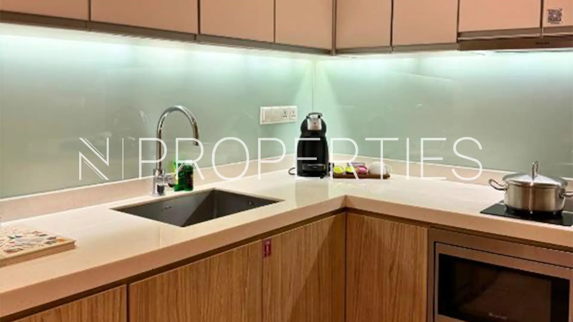 Ascott-1BR-Kitchen Area another angle Ascott Kuningan – Premium 1BR Serviced Apartment