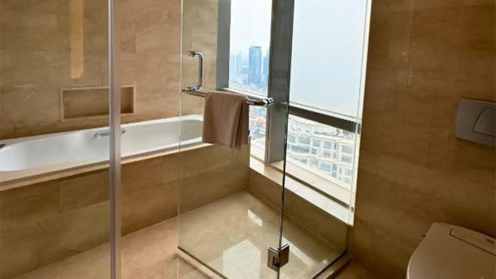 Ascott-2BR-Bathroom another angle Well-Balanced 2BR Serviced Apartment – Ascott Kuningan