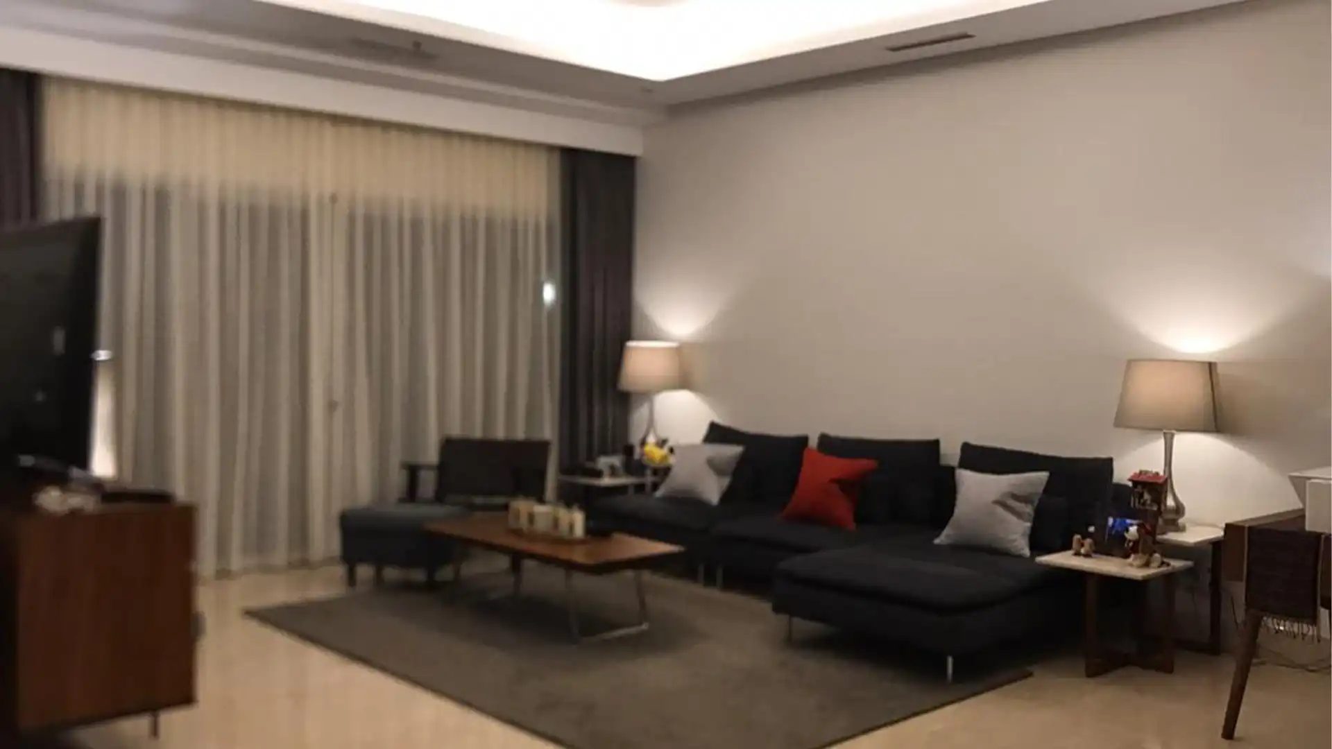 Capital Residence-3BR-Living Area The Capital Residence – Luxury 3BR Apartment