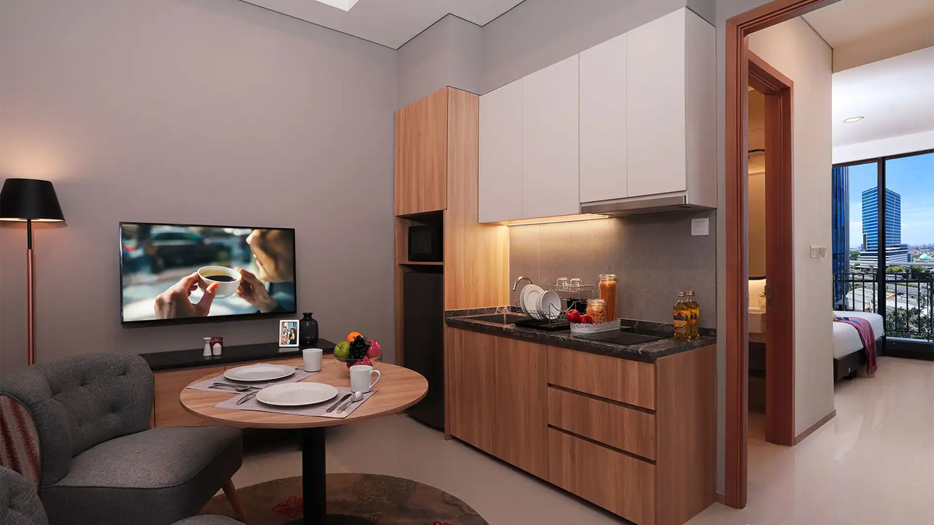 Compact 1BR Serviced Apartment – Citadines Gatot Subroto
