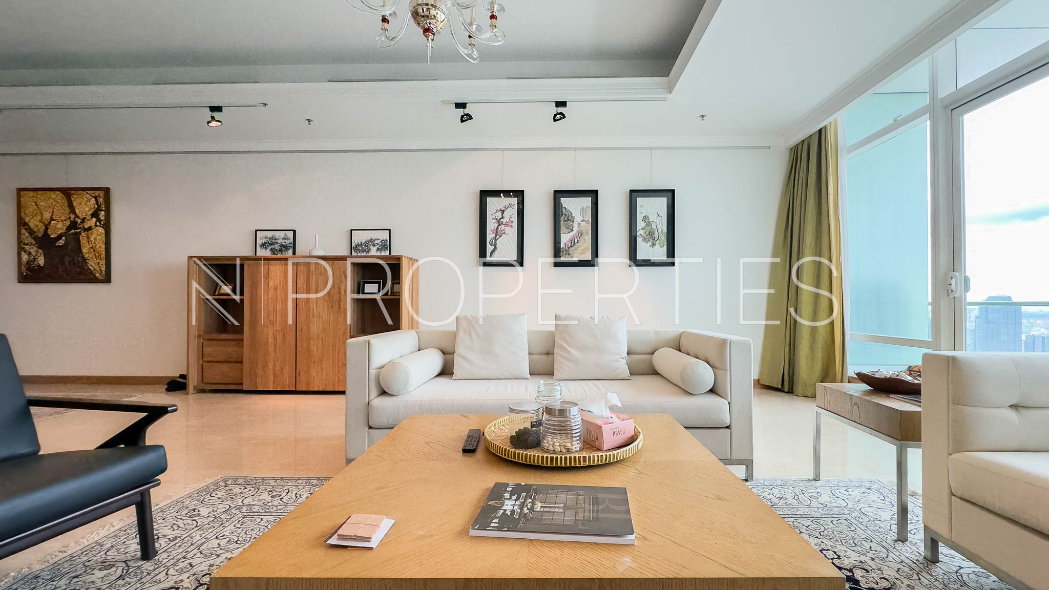 Kempinski 40D – Living Area 3 Kempinski Private Residence – 3BR Comfort Apartment