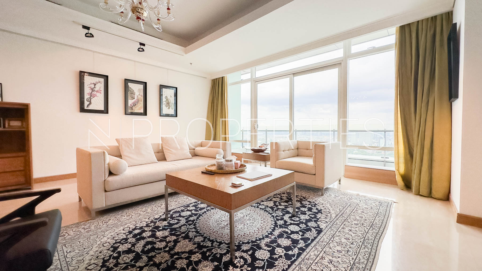 Kempinski 40D – Living Area 4 Kempinski Private Residence – 3BR Comfort Apartment