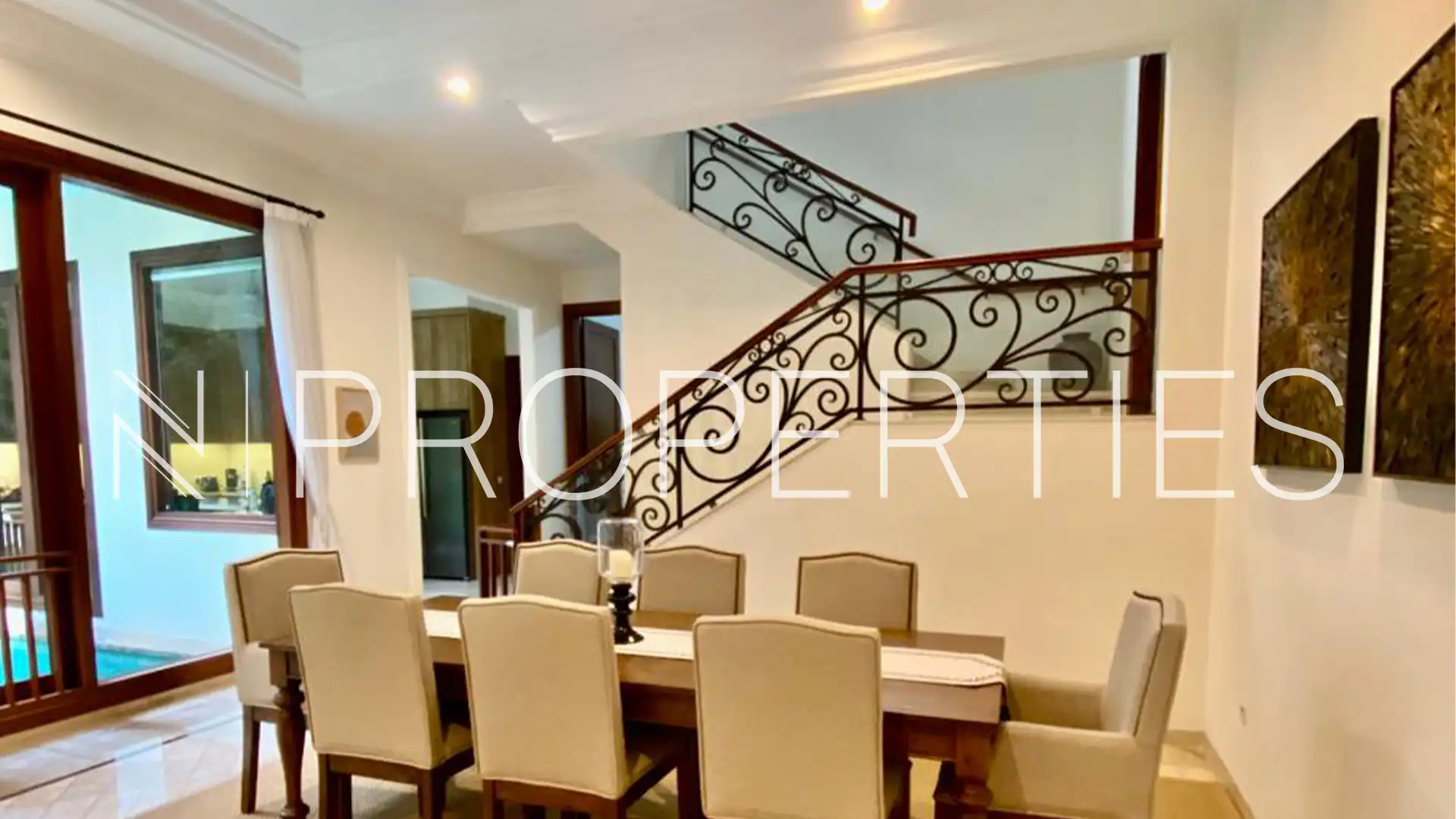 Kencana Permai 8 No.17-5BR-Dining Area & Stairs Pondok Indah – Well-Proportioned 5BR Family House