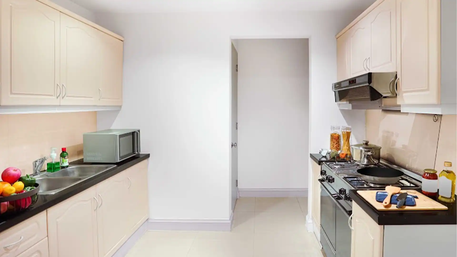 Menteng-3BR-Kitchen Area Flexible 3BR Serviced Apartment – Menteng Executive