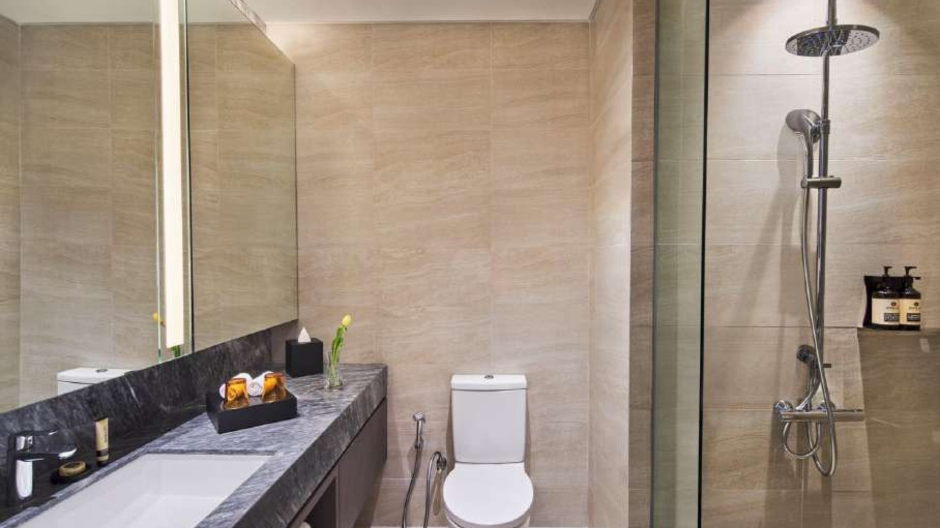Park Royal-1BR-Bathroom Modern 1BR Serviced Apartment – PARKROYAL