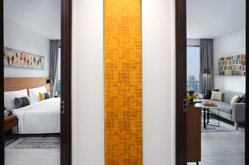 SR_Indonesia_Jakarta_Citadines Sudirman_Family Suite_Aisle-LR Spacious 1BR Serviced Apartment – Citadines Sudirman