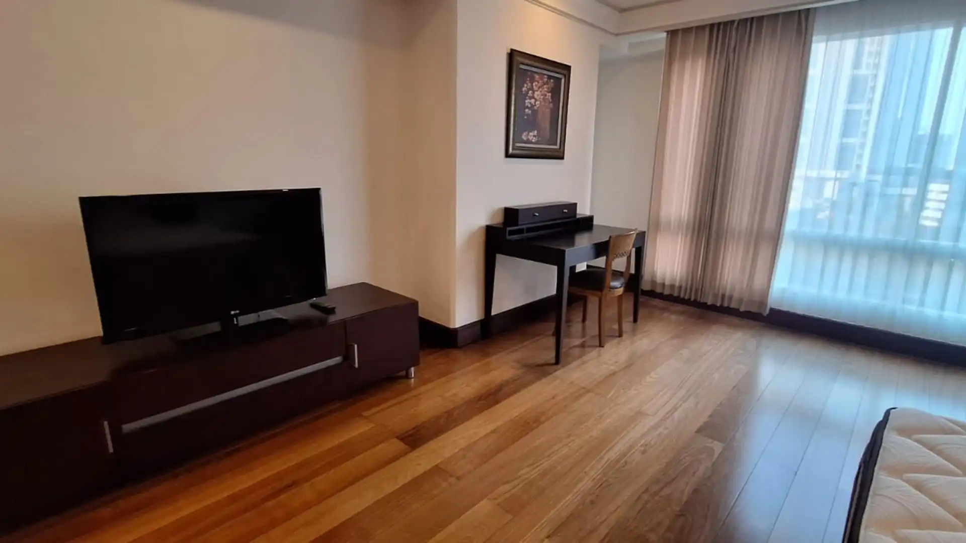 Scbd Suites-2BR-Table Cabinet TV Luxury 2BR at SCBD Suites