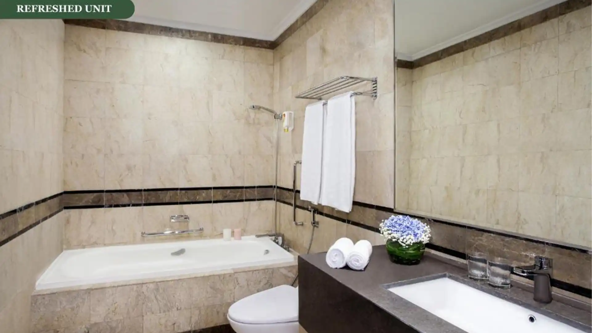 Somerset-1BR-Bathroom Somerset Grand Citra – Spacious 1BR Apartment