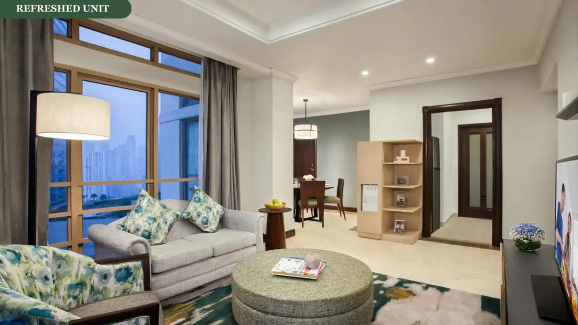Somerset-1BR-Living Area Somerset Grand Citra – Spacious 1BR Apartment