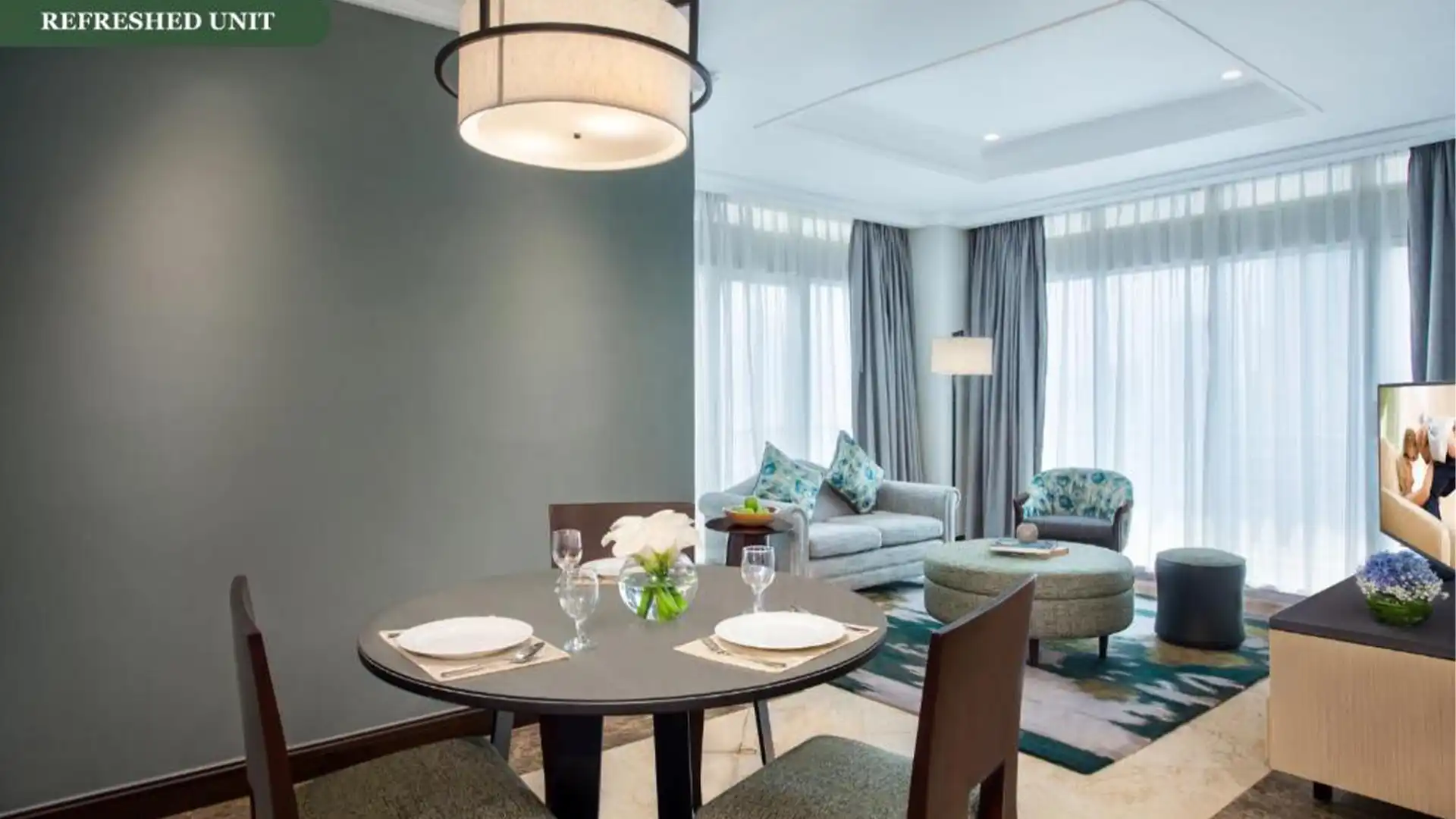 Somerset-2BR-Dining Area Somerset Grand Citra – Well-Appointed 2BR