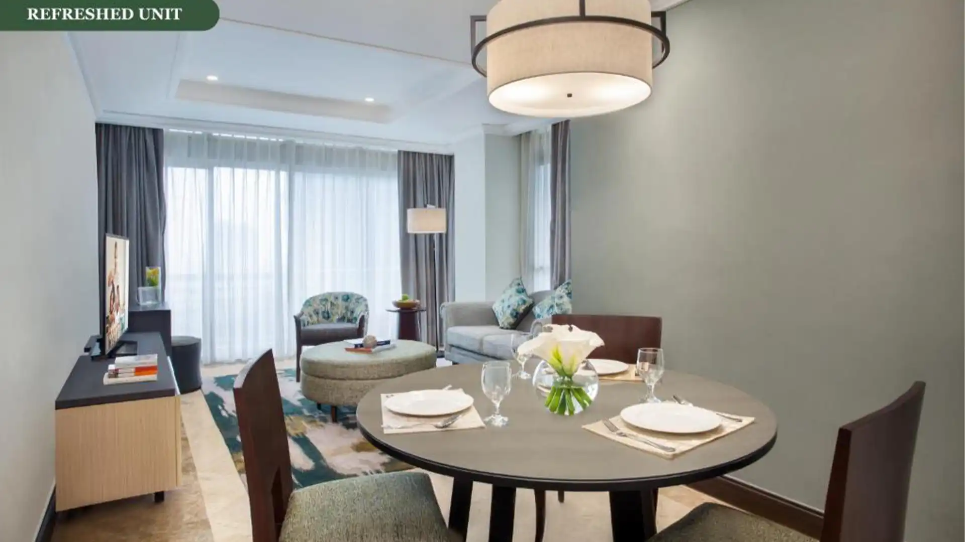 Somerset-2BR-Dining & Living Area Somerset Grand Citra – Well-Appointed 2BR
