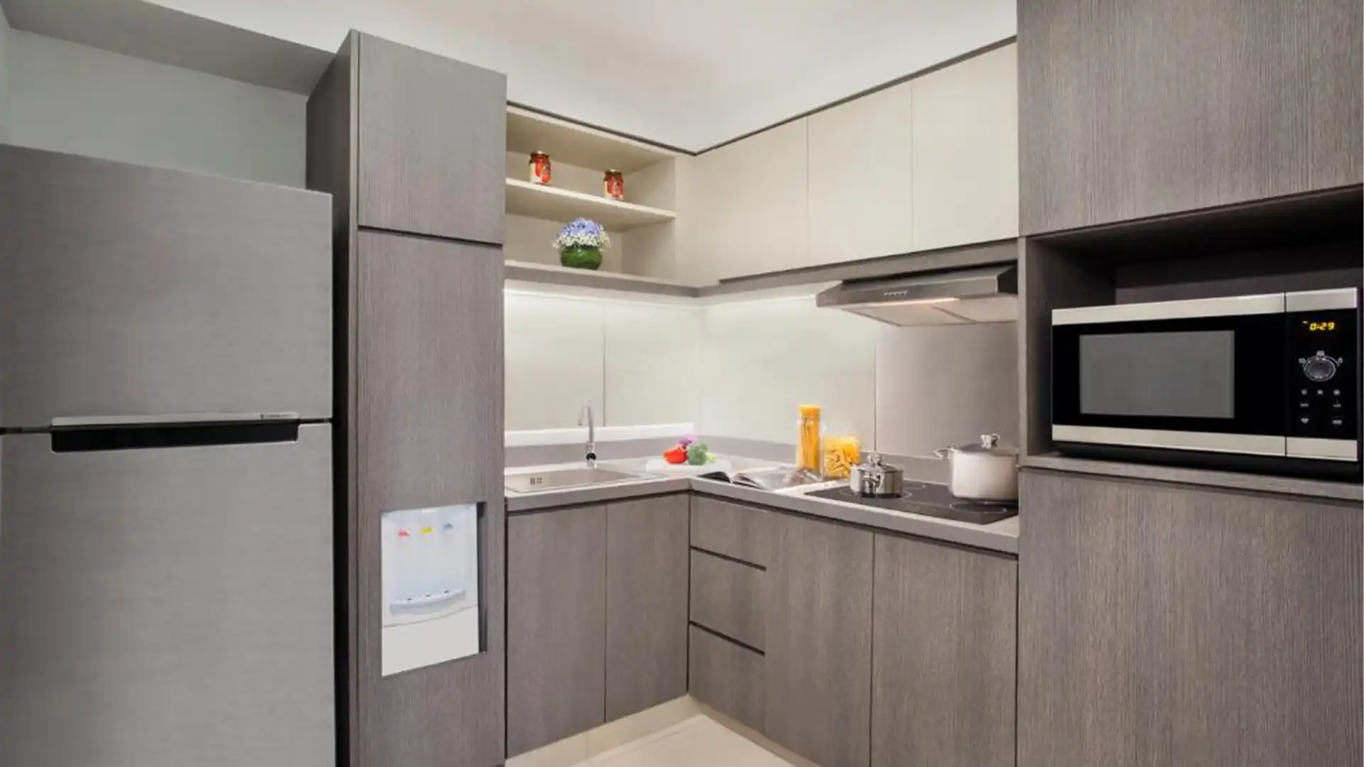 Somerset-2BR-Kitchen Area Somerset Grand Citra – Well-Appointed 2BR