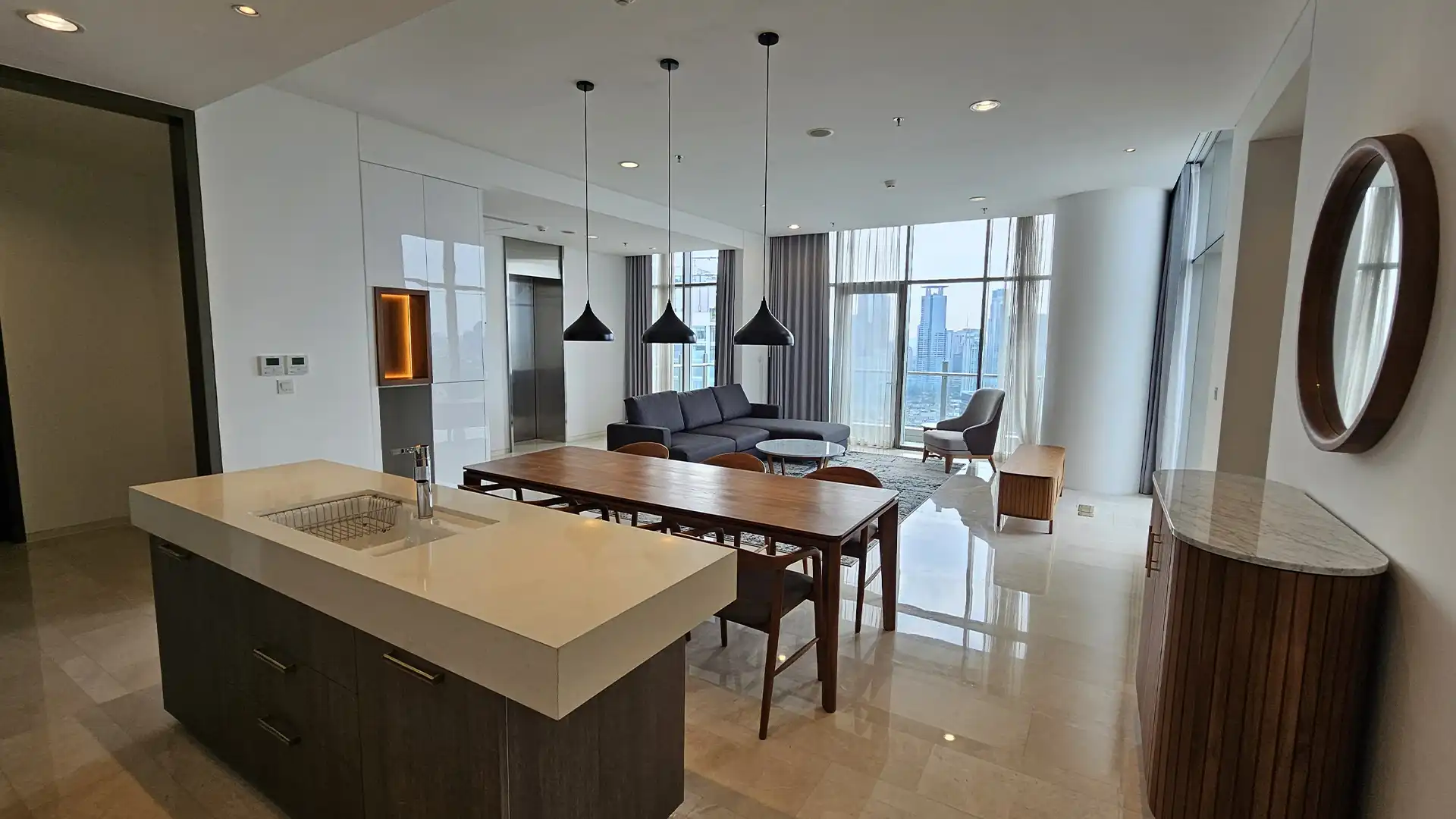 Verde-3BR-Kitchen,Dining & Living Area Signature 3BR Living Experience at Verde Two