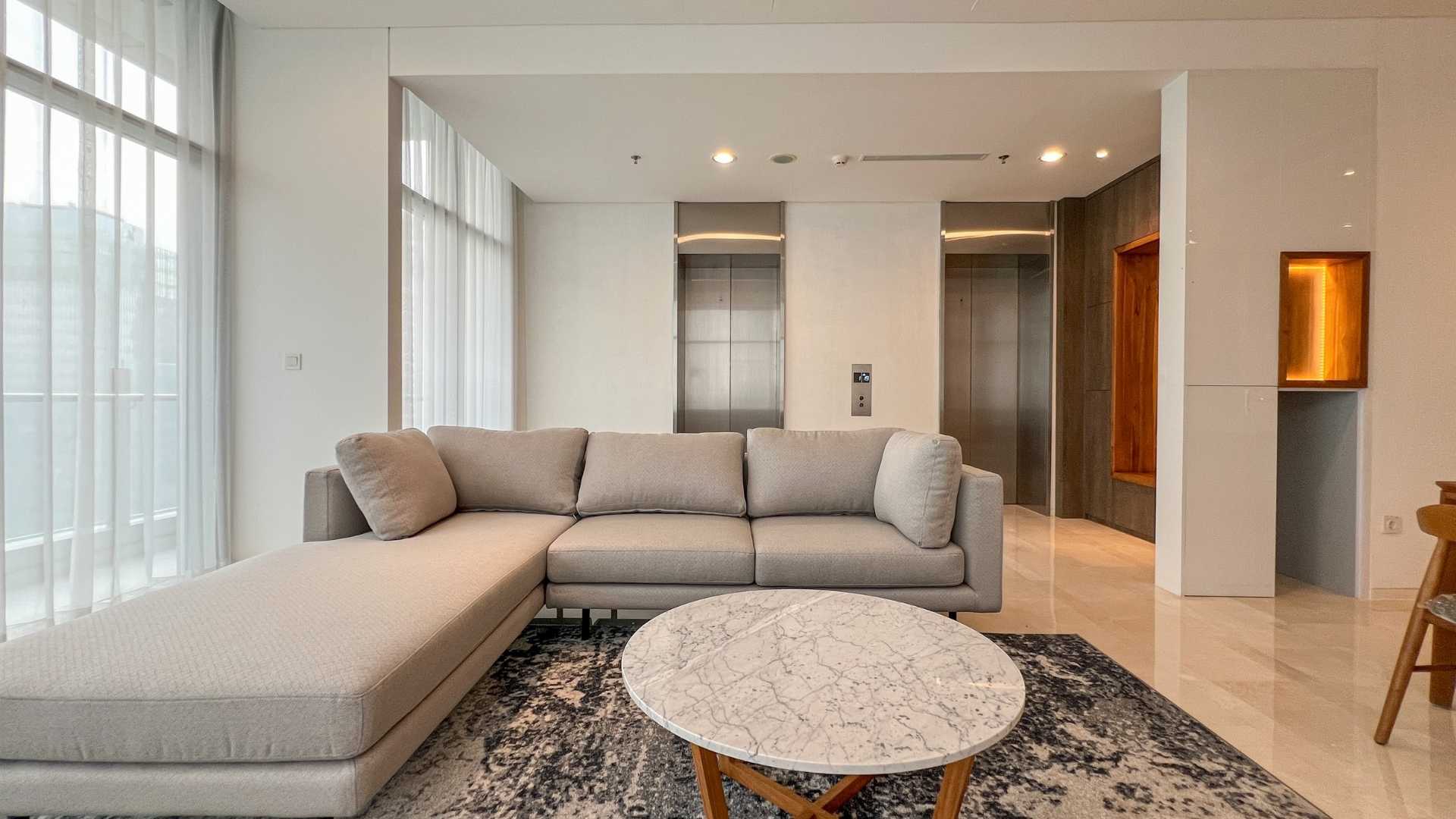 Verde Two Monteverde-2BR-Living room sofa Exclusive 3BR Address at Verde Two