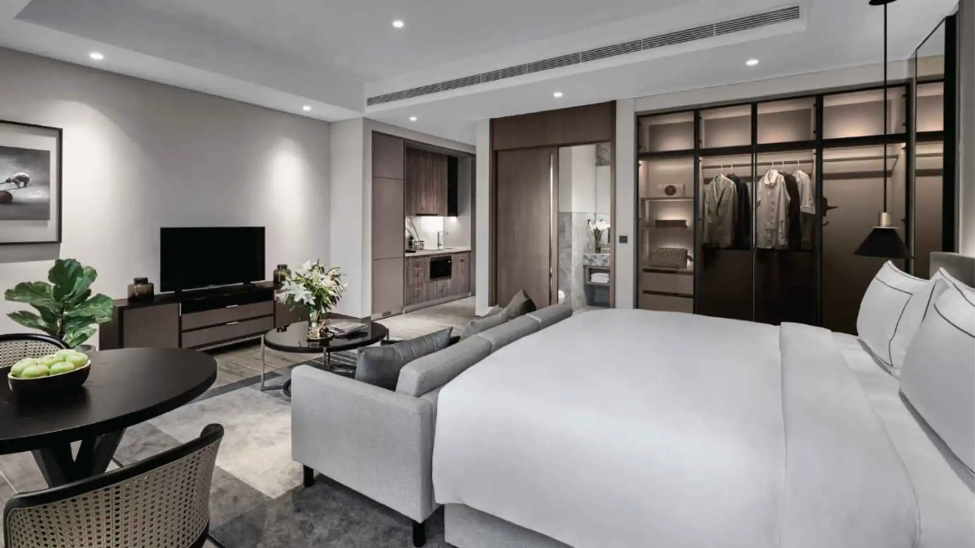 ASTHA RESIDENCE-1BR-BEDROOM,LIVING & DINING AREA ASHTA Residence – Comfortable 1BR Serviced Apartment