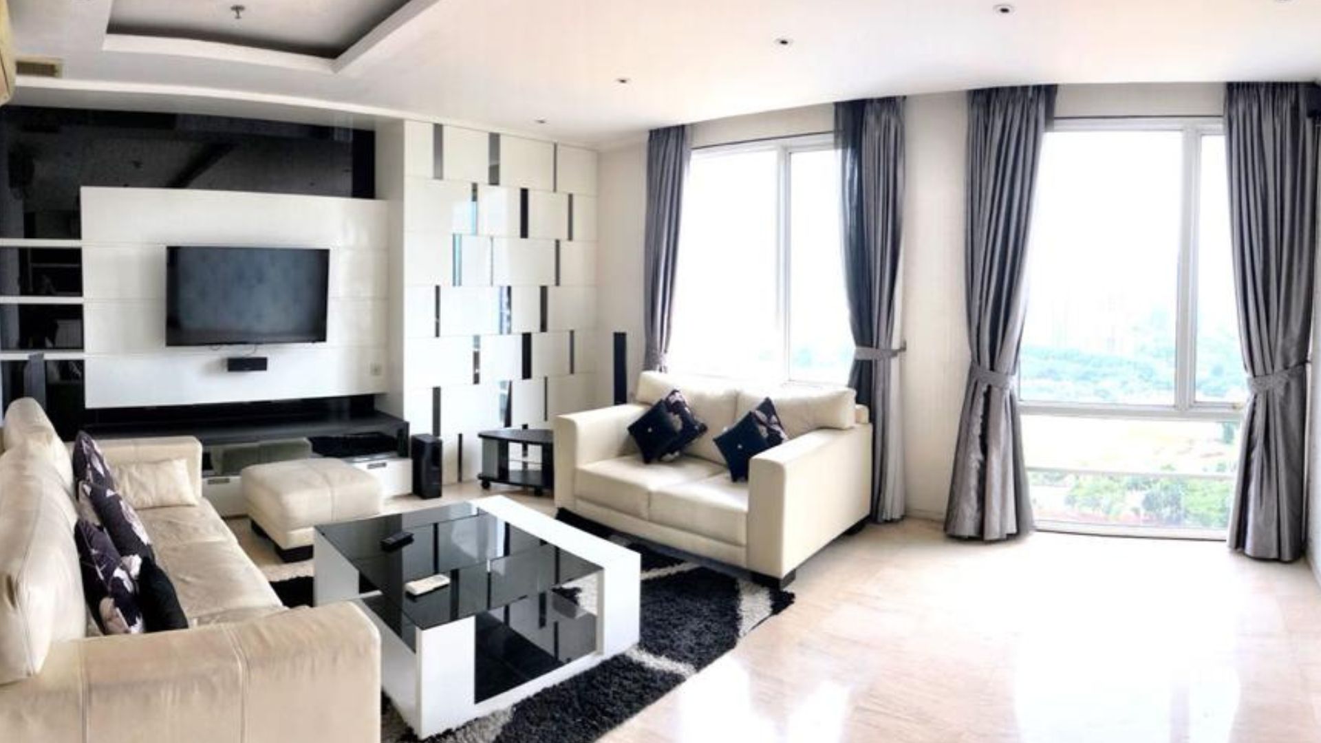 FX Residence – 3BR – Living Area Spacious 3BR Apartment at FX Residence
