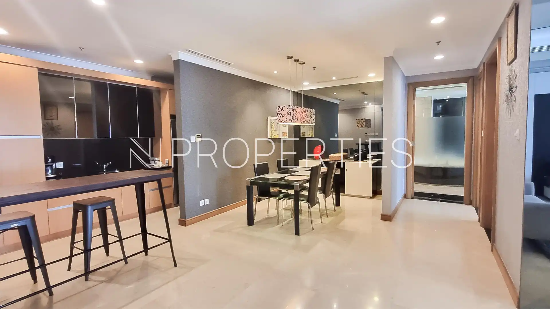KEMPI-2BR-DINING& KITCHEN AREA Kempinski Private Residence – Big 2BR Residence