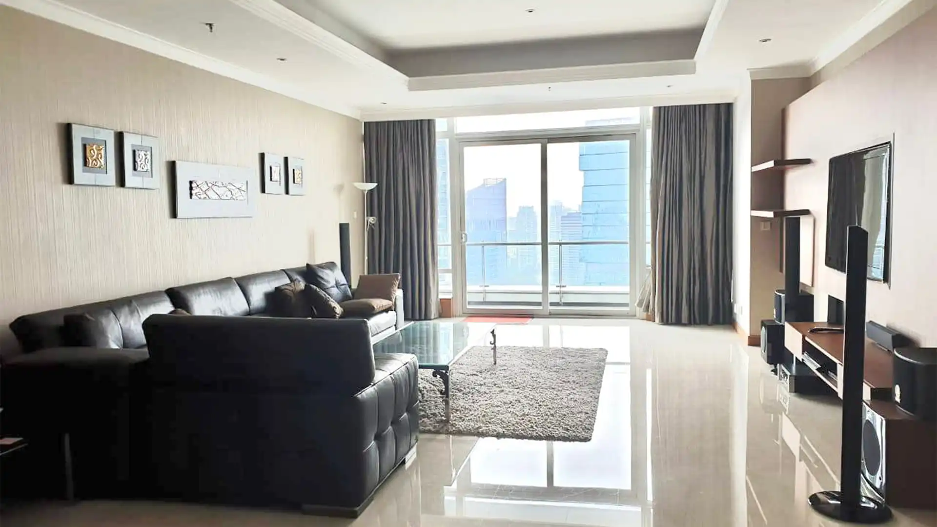 KEMPI-2BR-LIVING AREA ANGLE 2 Kempinski Private Residence – Elegant 2BR