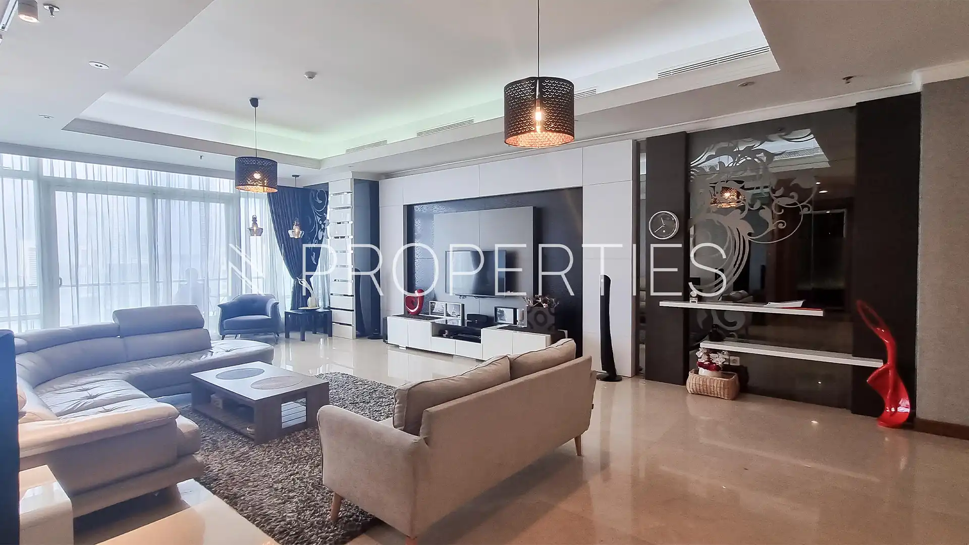 KEMPI-2BR-LIVING AREA ANGLE 3 Kempinski Private Residence – Big 2BR Residence