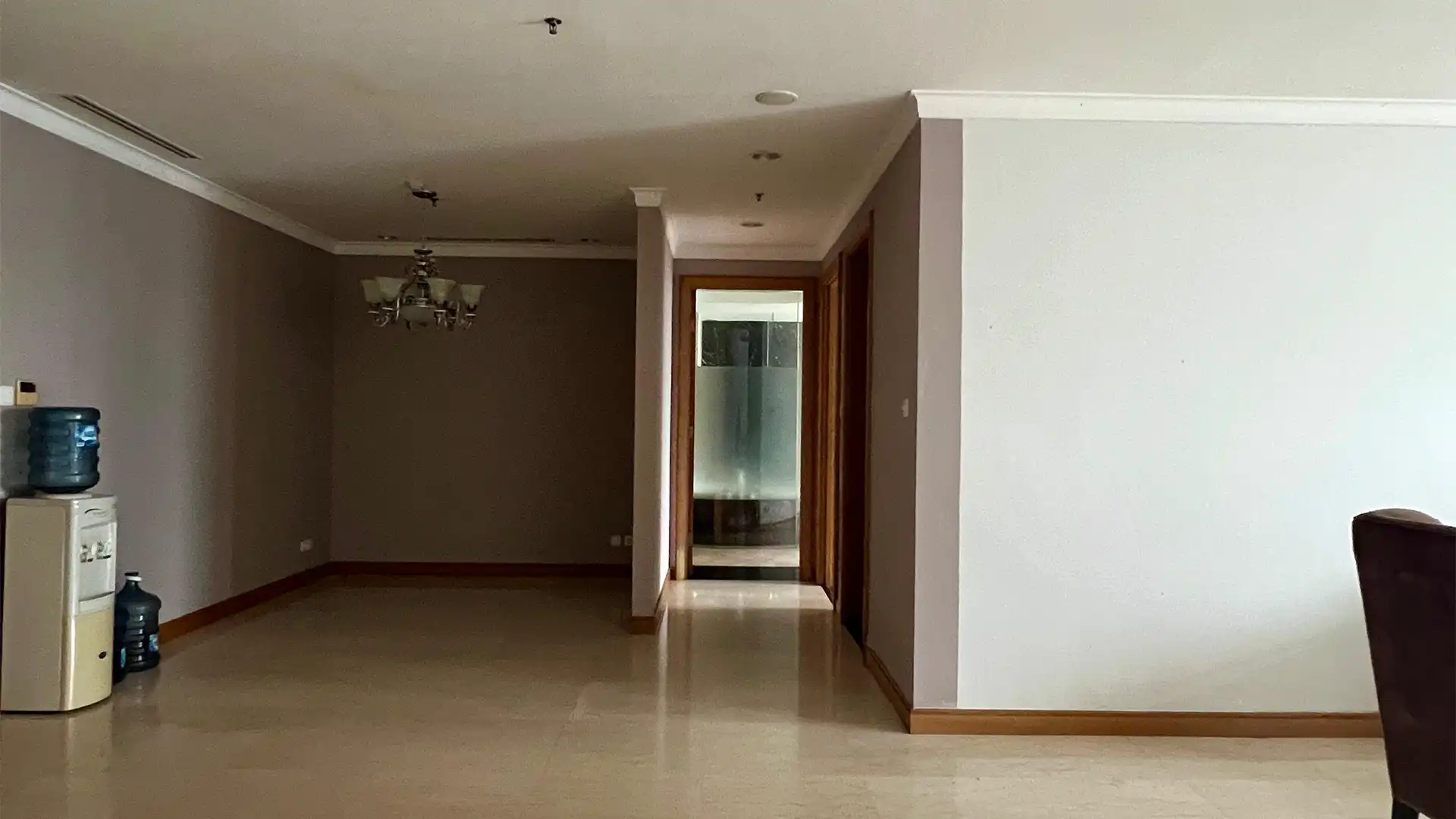 KEMPI-2BR-LIVING AREA, DINING AREA & CORRIDOR Kempinski Private Residence – Luxury Expansive 2BR