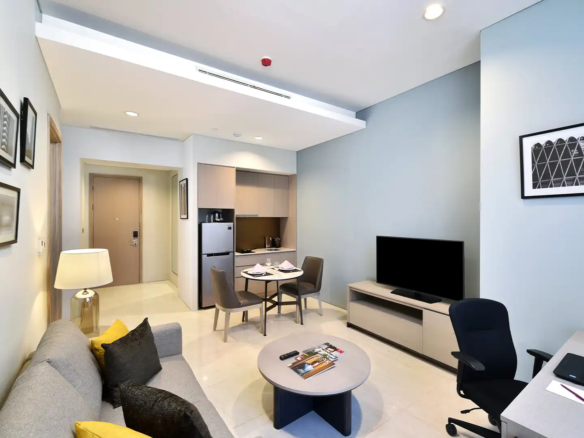MANGKULUHUR-1BR-Living Area Open Space