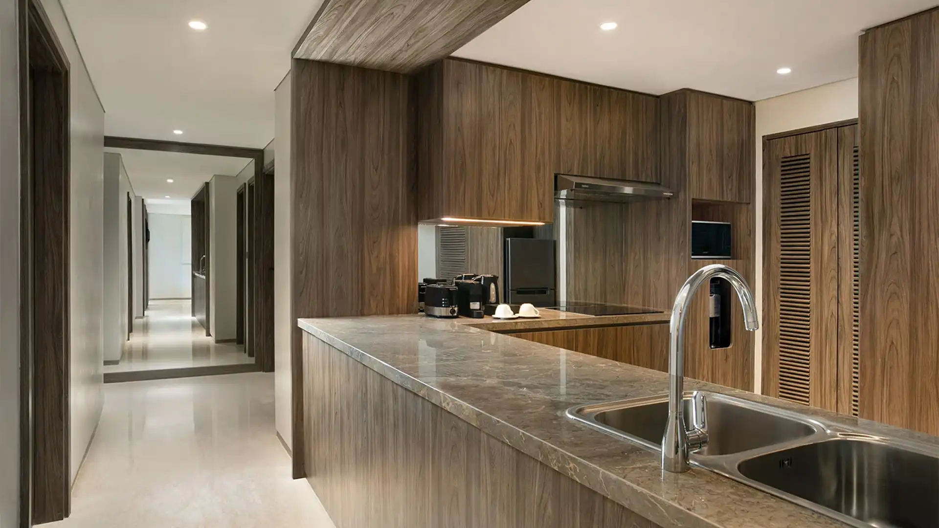 OAKWOOD-3BR-KITCHEN AREA Oakwood Suites Kuningan – Spacious 3BR