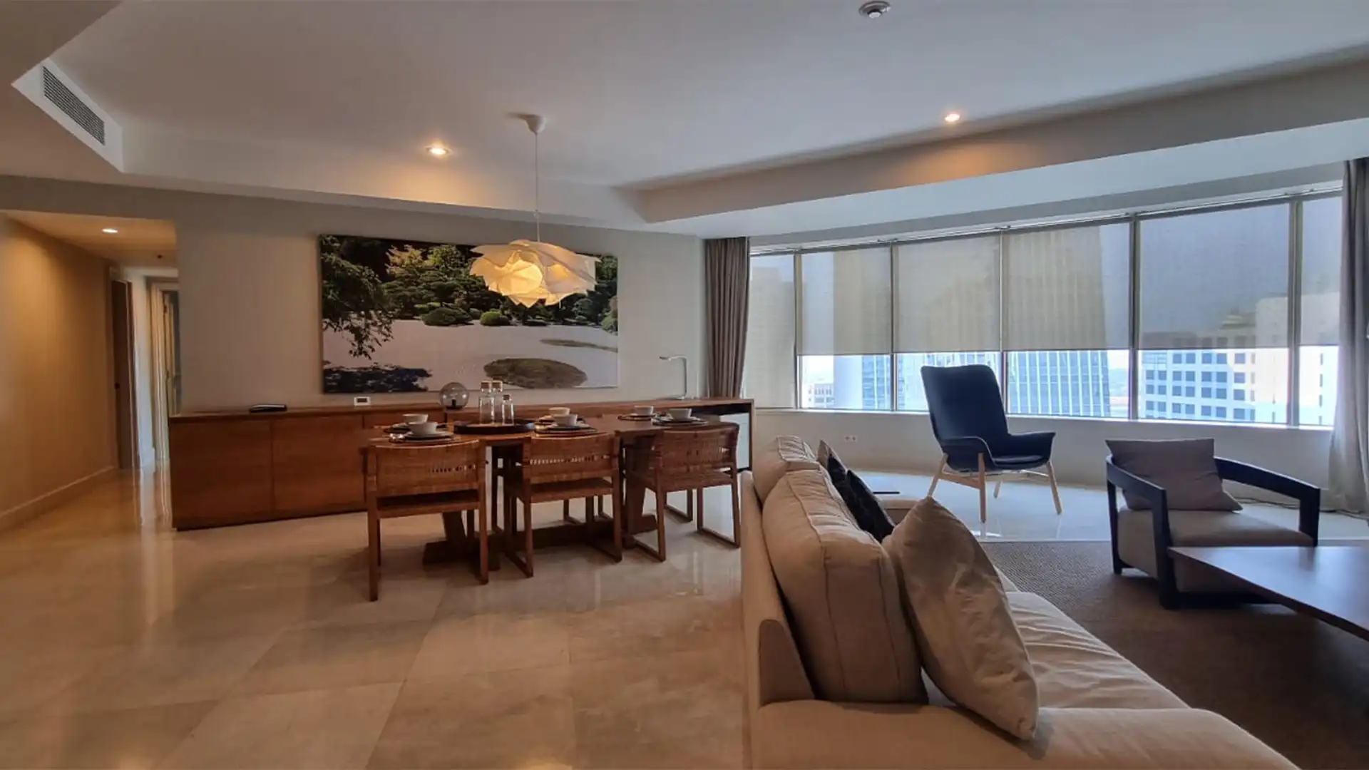 PLAZA RESIDENCE-3BR-LIVING AREA OPEN SPACE Plaza Residence – Comfortable 3BR Apartment