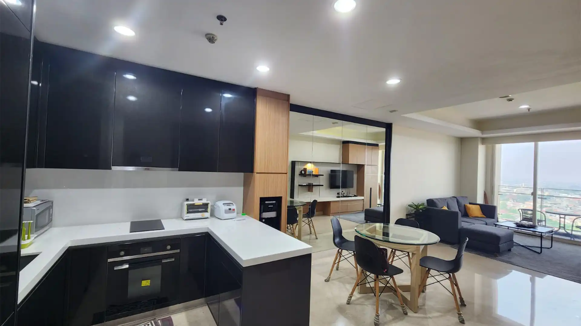 PONDOK RESIDENCE-1BR-KITCHEN,DINING & LIVING AREA Pondok Indah Residence – Efficient 1BR
