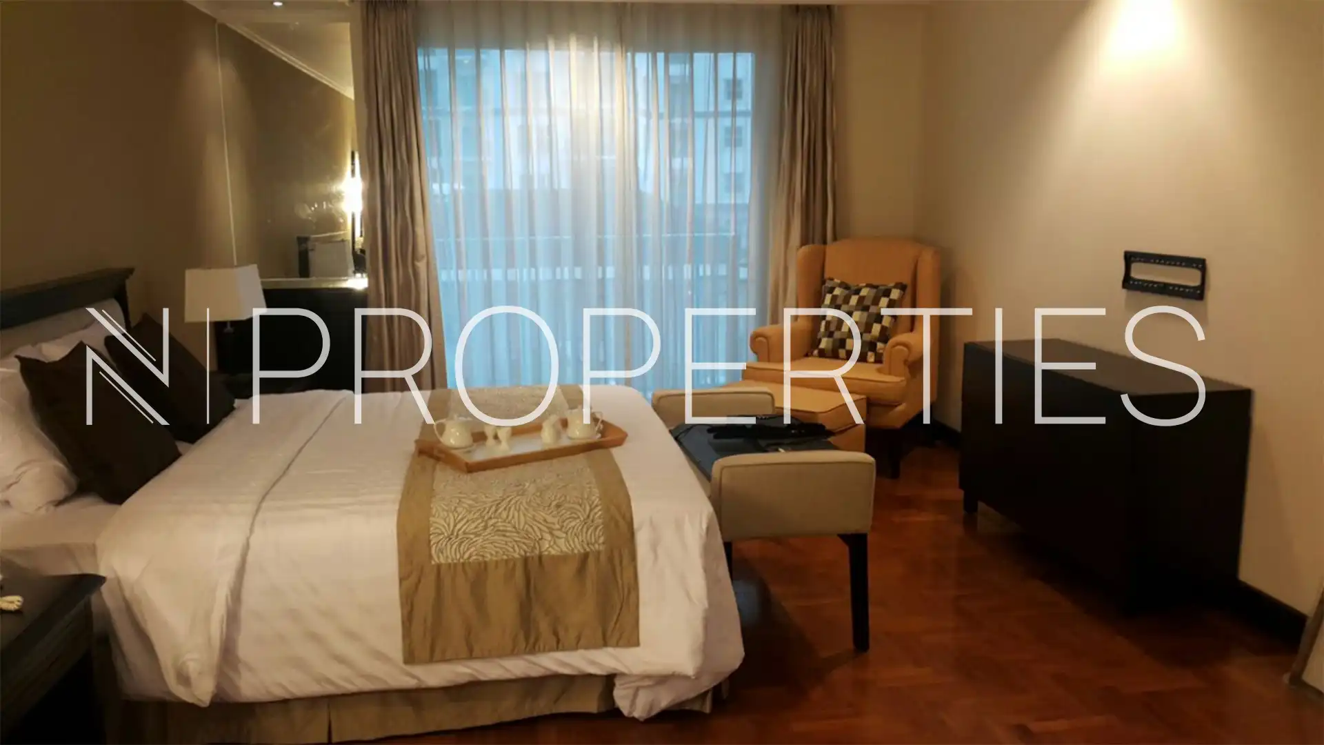 Pondok Indah Golf-3BR-Bedroom 1 Side Angle Pondok Indah Golf Apartment – Modern 3BR Residence